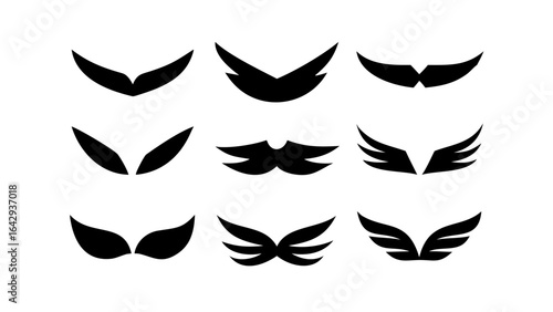 Assorted Fruit Silhouettes apple pear