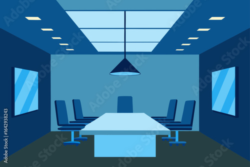 Executive Suite with Illuminated Ceiling Panels Luxury Style