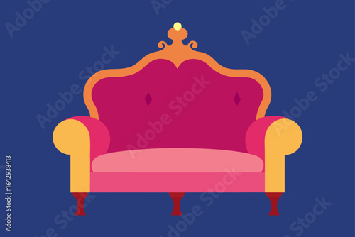 Luxury Lounge with Suede and Silk Furniture Set