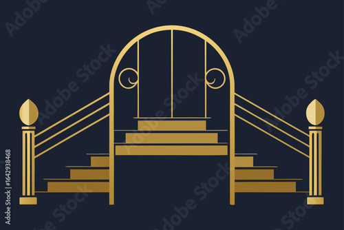 Luxury Suite with Brass Staircase Railing