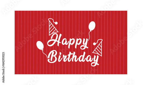 Happy birthday poster design