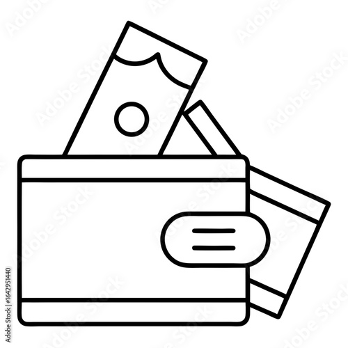 Installment Payment Icon Line Art