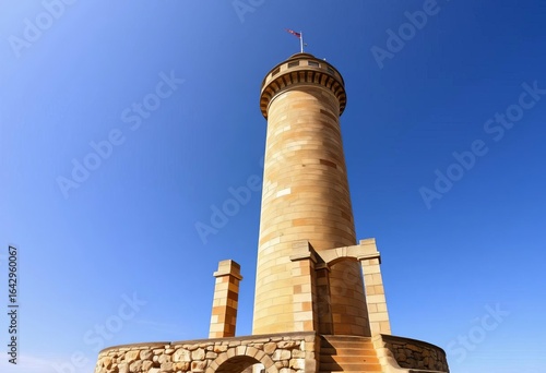 Ancient Roman lighthouse, Hercules Tower, La Coruña, Galicia, Spain, view, tower