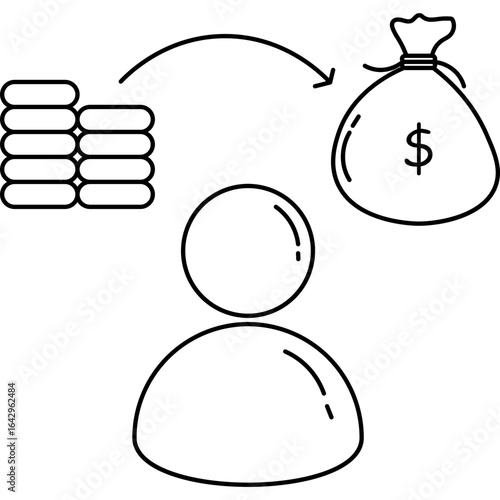Economy Business Doodle