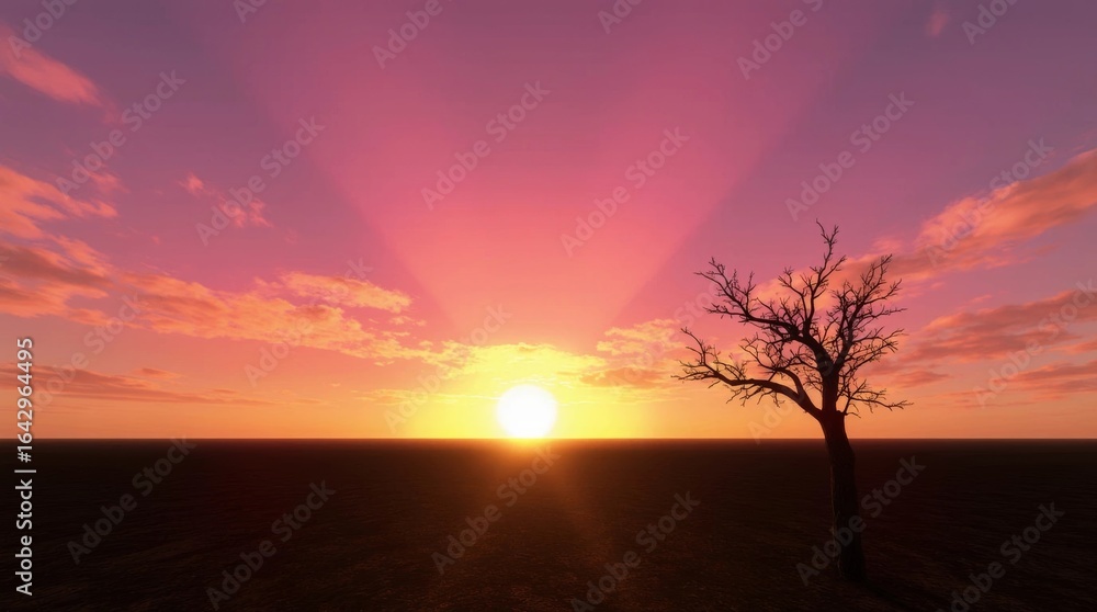 Obraz premium sunset in the mountains