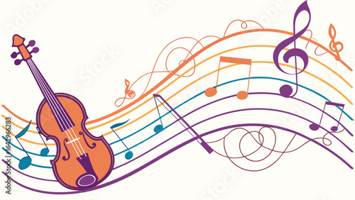 Musical Notes and Instruments in Harmony