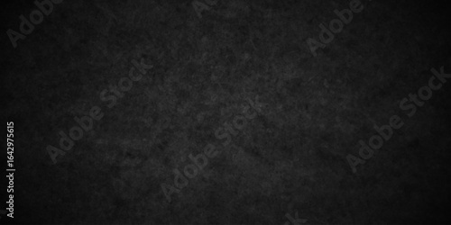 Grunge smooth wall grunge studio backdrop dark grey black wall chalkboard concrete grunge stone slate background texture. Black texture chalk board and black board.	
