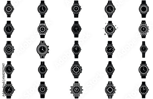 hand watch vector