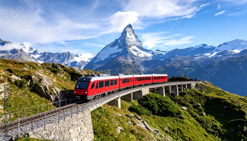 Scenic train journey through mountains (1)