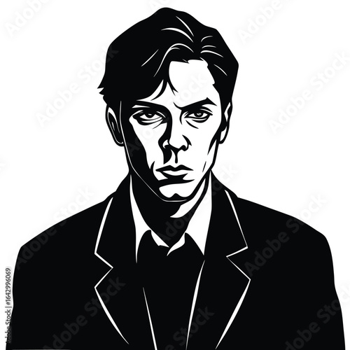 pepole man sihouette vector