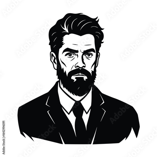 pepole man sihouette vector