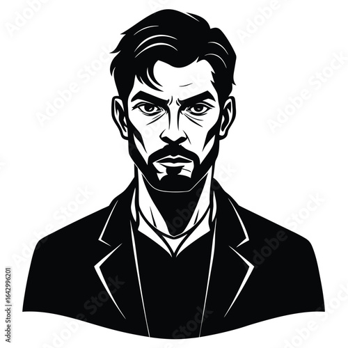 pepole man sihouette vector