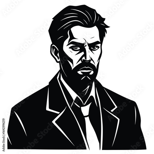pepole man sihouette vector