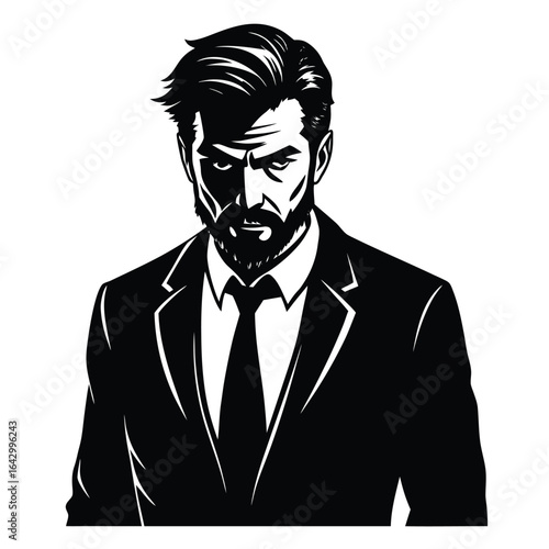 pepole man sihouette vector