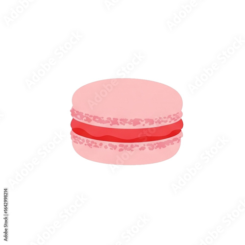 colorful macaroons isolated on white background