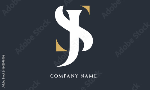 SJ, JS Alphabets Letters Logo Monogram (5000x3000 pixels, 300dpi)