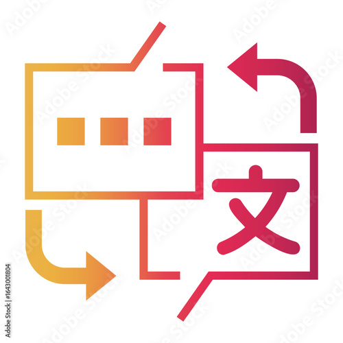 translater Line Gradient Icon