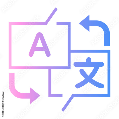 translater Line Gradient Icon
