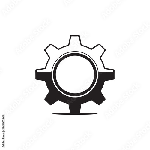 Engineering Gear Icon Industrial and Manufacturing Graphic
