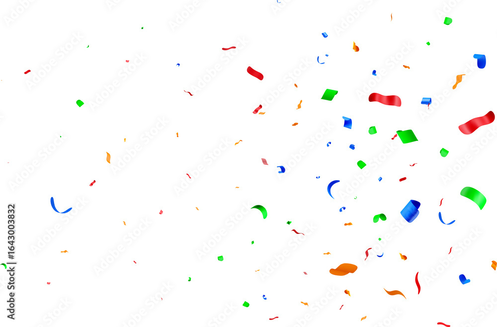 Fototapeta premium Colorful 3D Confetti Celebration Background