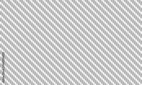 Vector white carbon fiber seamless background. Abstract cloth material wallpaper for car tuning or service. Endless technology silver web texture or tech page fill pattern