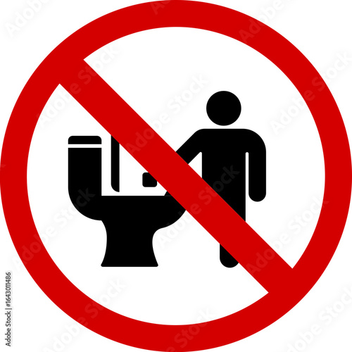 do not Throwing a tantrum in the bathroom icon.Restroom bathroom Amenities and Signs black & white icon. do not Toilet Bathroom Restroom Icon Symbol