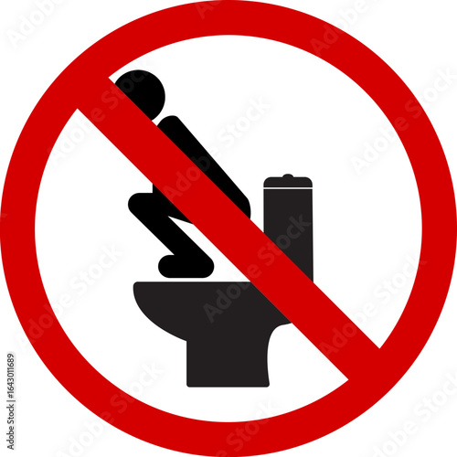 do not Throwing a tantrum in the bathroom icon.Restroom bathroom Amenities and Signs black & white icon. do not Toilet Bathroom Restroom Icon Symbol