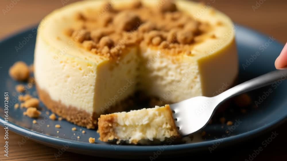 Delicious Crumble Topped Cheesecake Ready to Eat Delicious Crumble Topped Cheesecake Ready to Eat