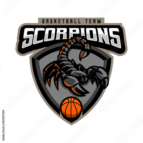 Scorpion Team Basketball Logo