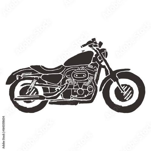 Retro Motorcycles Icon black