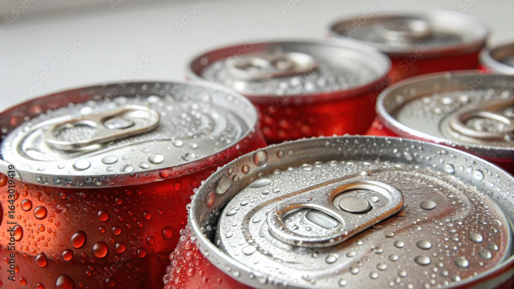 Ultra cold process food beverage cans with water droplets create refreshing and inviting look for any drink display Ultra cold process food beverage cans with water droplets create refreshing and inviting look for any drink display