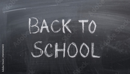 Back to School Chalkboard Message, Education and Learning Concept, School Days.