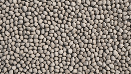 Beige Pebble Stone Texture, Seamless Round Stones Wall, Natural Earthy Tones