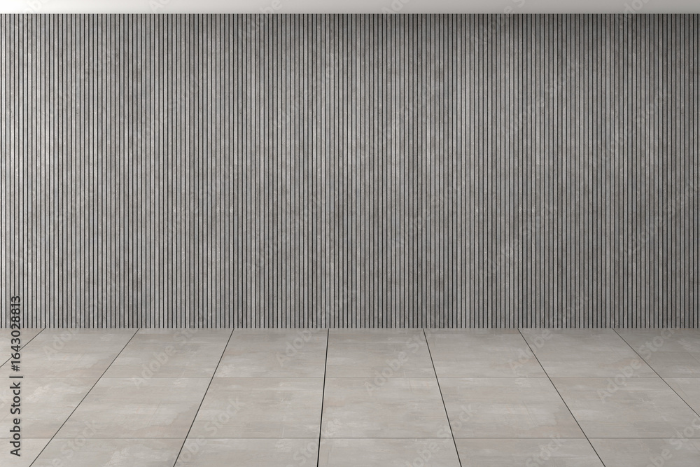 Fototapeta premium Modern empty room with minimal space. 3D rendering