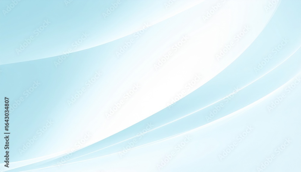 Fototapeta premium Dynamic blue waves flowing across a soft gradient background abstract art digital design minimalist style artistic viewpoint