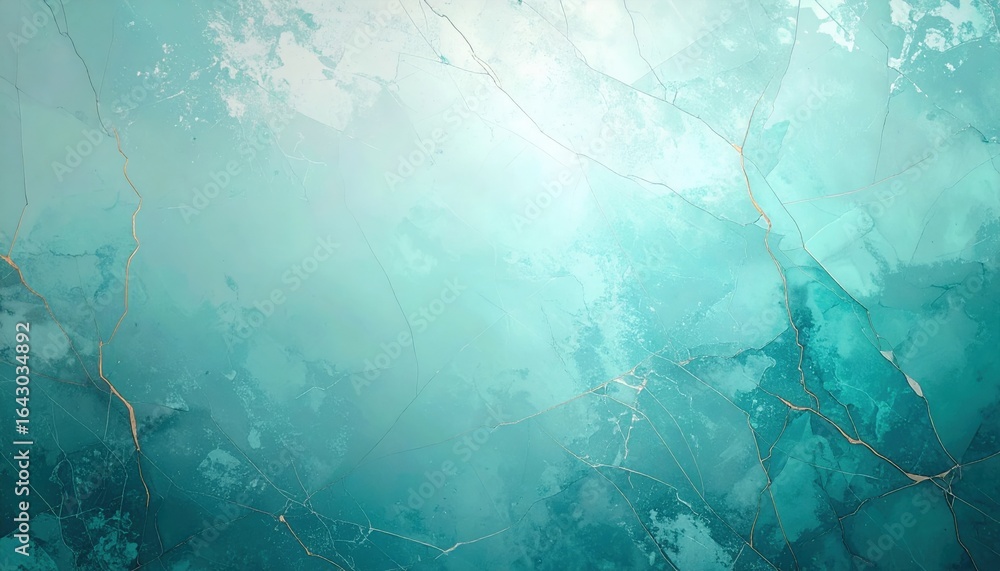 Obraz premium Captivating abstract ocean waves digital art vibrant aqua tones tranquil atmosphere aerial view serenity and calmness