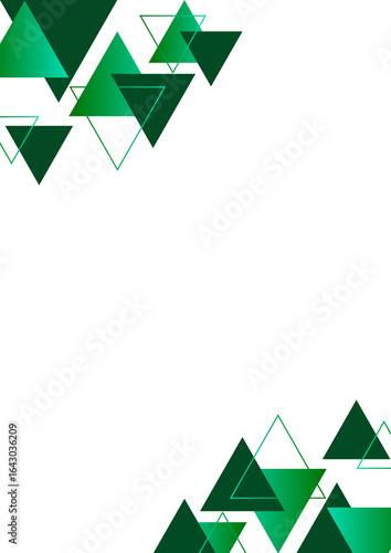 Green Abstract Triangle Background
