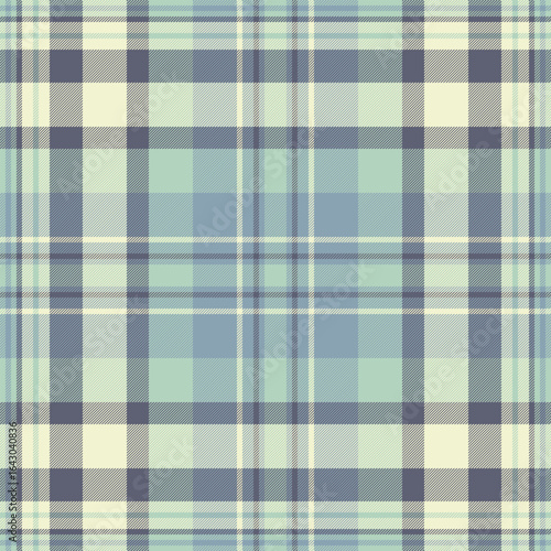 Subtle pastel plaid pattern in calming blues and creams. Perfect for textile design, website backgrounds, or stationery.  Evokes feelings of serenity and classic style.
