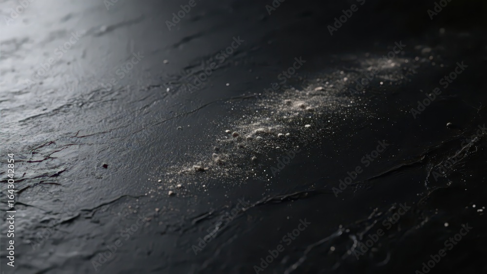 Fototapeta premium Abstract black texture with vintage dust, minimalist space. Timeless monochrome elegance in subtle gradients.