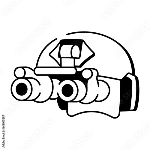 A hand drawn style icon showing night vision

