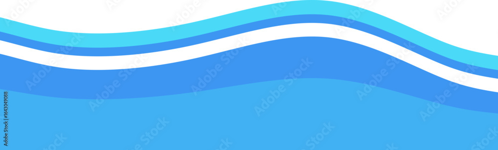 Blue Wave Footer Vector Blue Wave Footer Vector