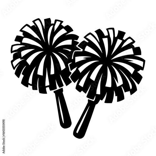 Cheerleading Pom-Poms Symbolizing Team Spirit and Excitement