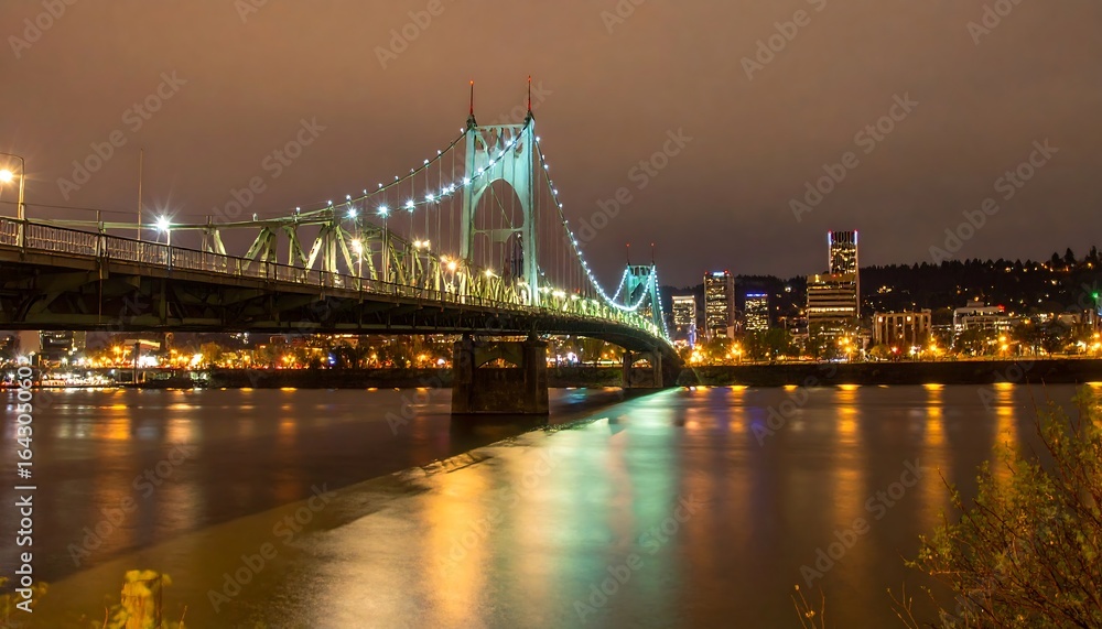 Obraz premium City Bridge at Night