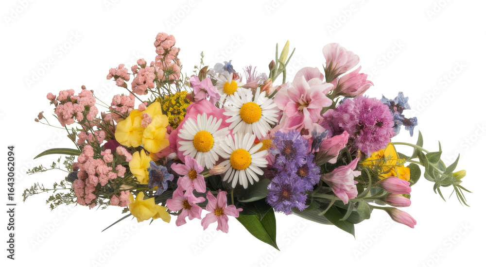 Obraz premium floral bouquet on transparent background