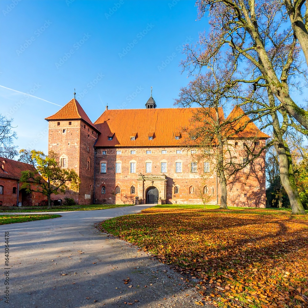 Obraz premium Autumnal castle grounds