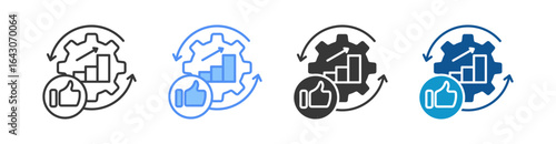 Advantage Icon Set Multiple Style Collection