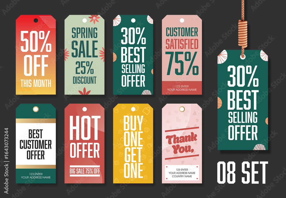 Layout Withtag Modern Hanging Tag Template Layout for Sales, Promotions, and Marketing ...