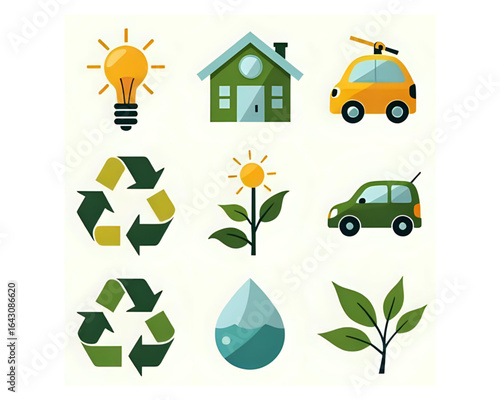 green eco icons