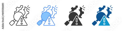 Quality Control Icon Set Multiple Style Collection