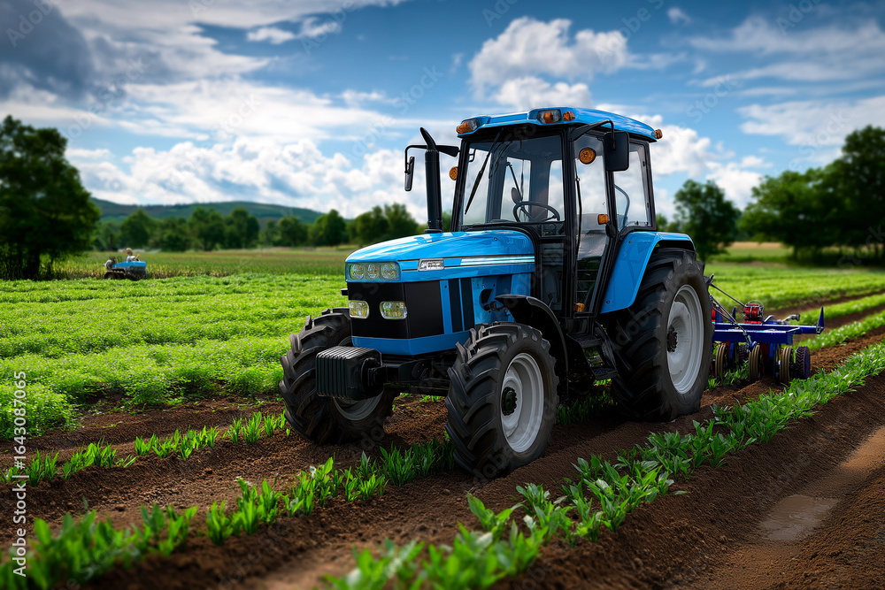 Obraz premium tractor in field